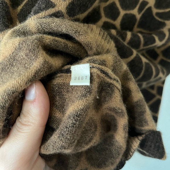 Vintage Causal Corner Giraffe Lambswool & Rabbit Fur Sweater Women Size S - Picture 8 of 13